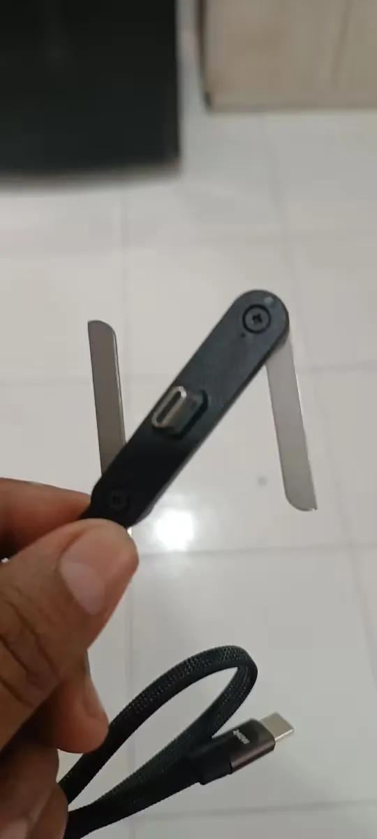 Foto de un cliente con el producto